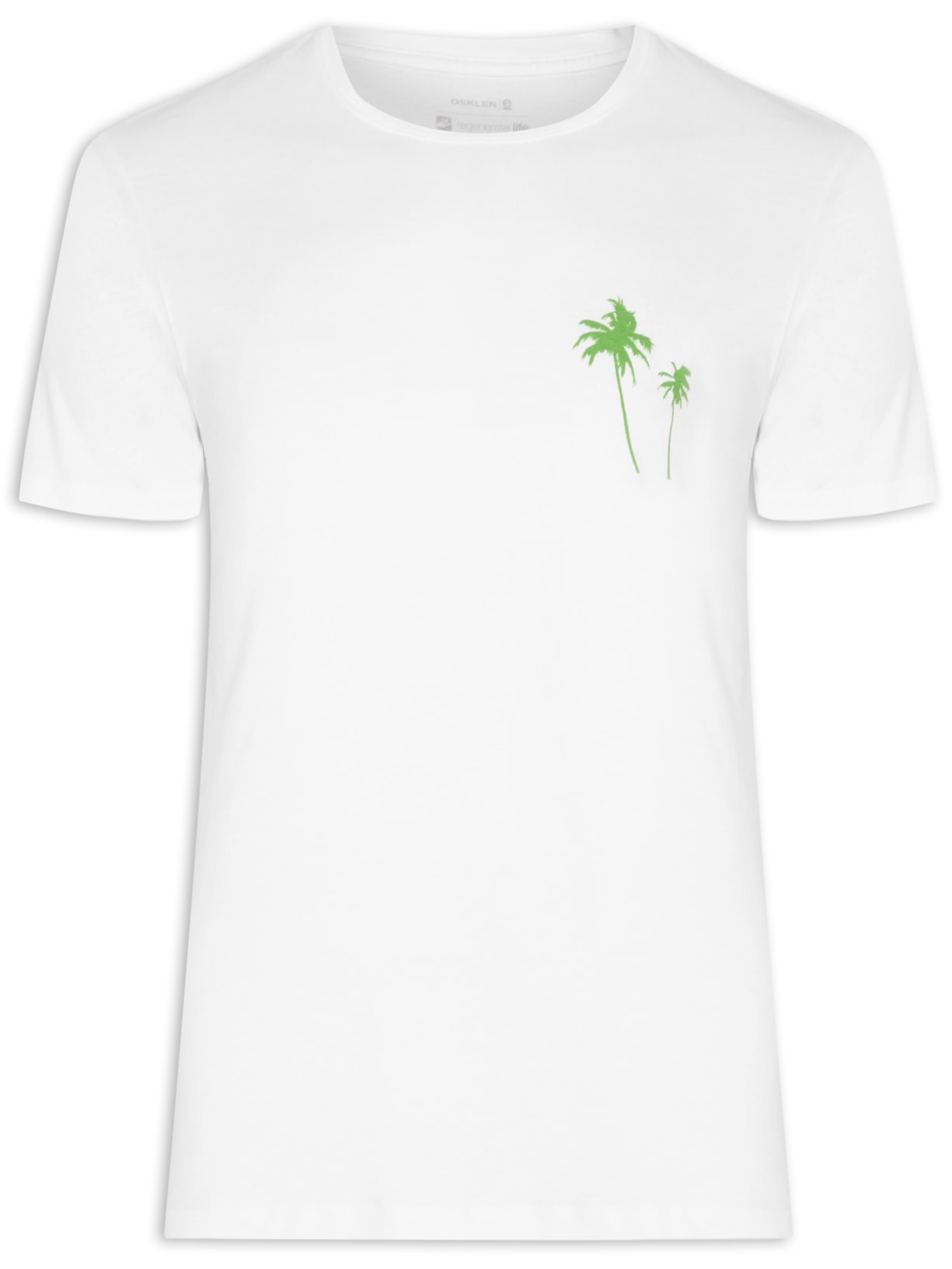 Camiseta Masculina Manga Curta Stone Sunset - Branco