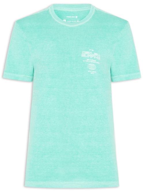Camiseta Masculina Manga Curta Stone Surfing Tag - Azul