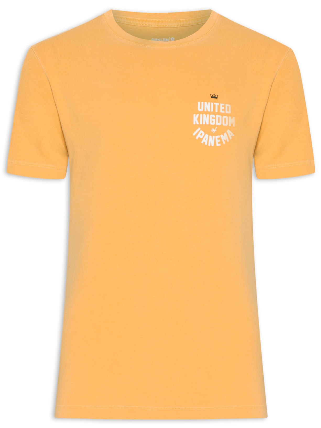 Camiseta Masculina Manga Curta Stone Uki College - Amarelo