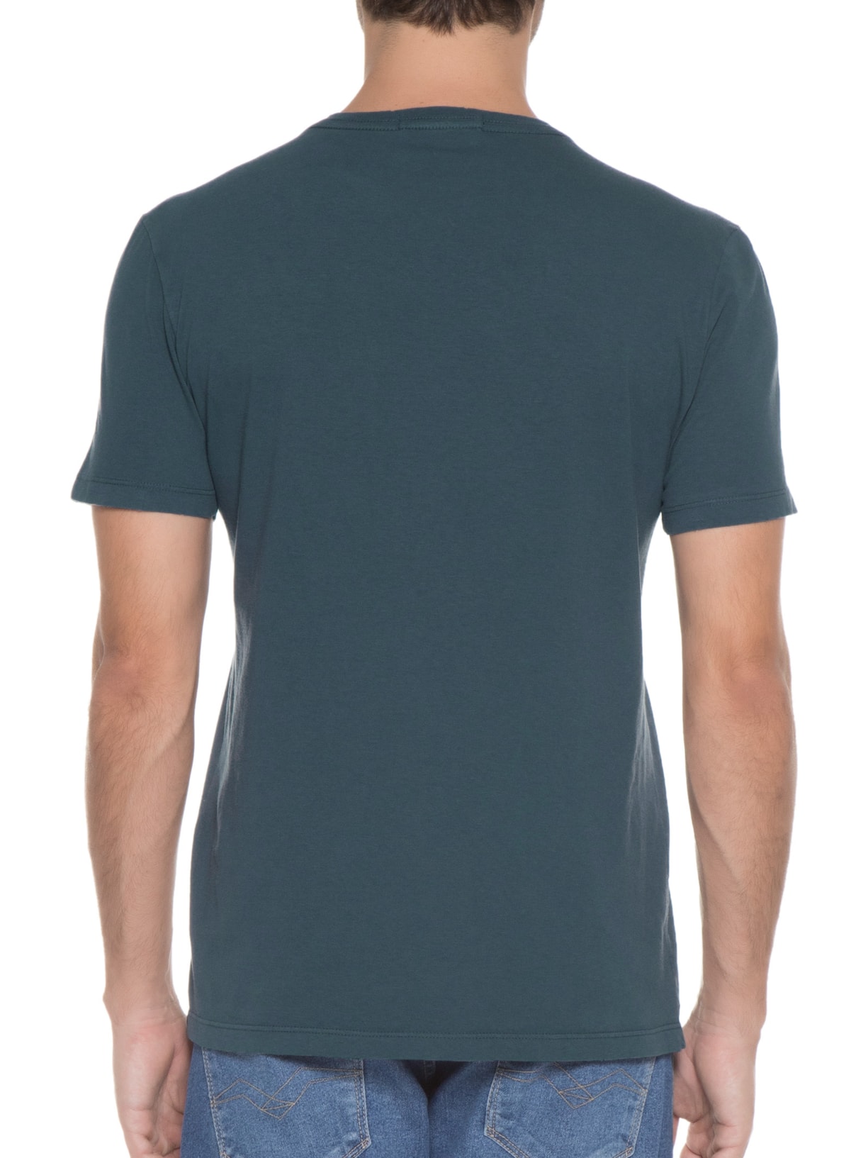 Camiseta Masculina Manga Curta Story Azul Replay