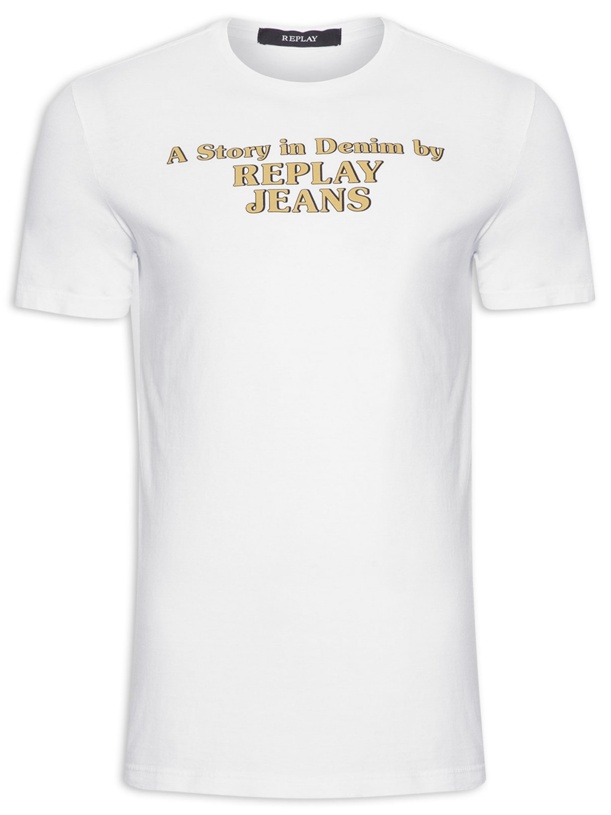 Camiseta Masculina Manga Curta Story - Branco