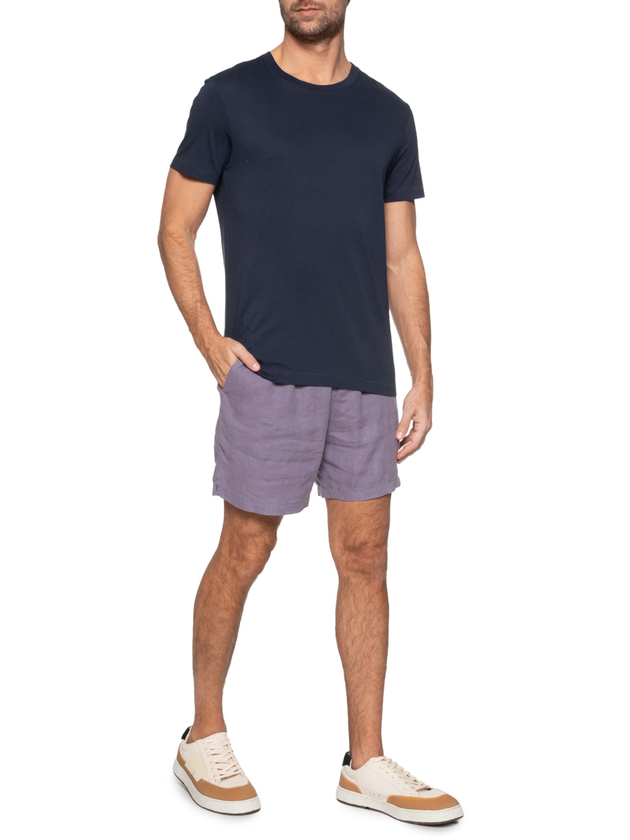 Camiseta Masculina Manga Curta Supersoft Color  Azul Osklen