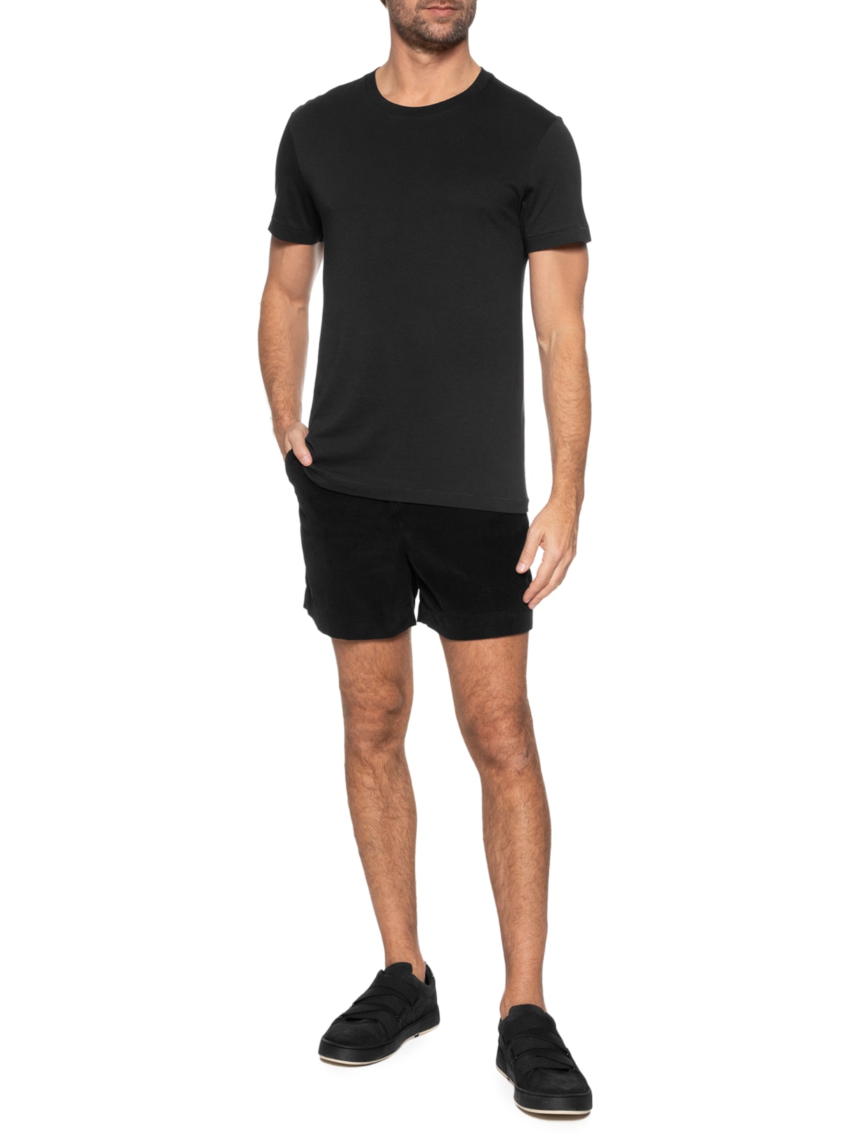 Camiseta Masculina Manga Curta Supersoft Color Preto Osklen