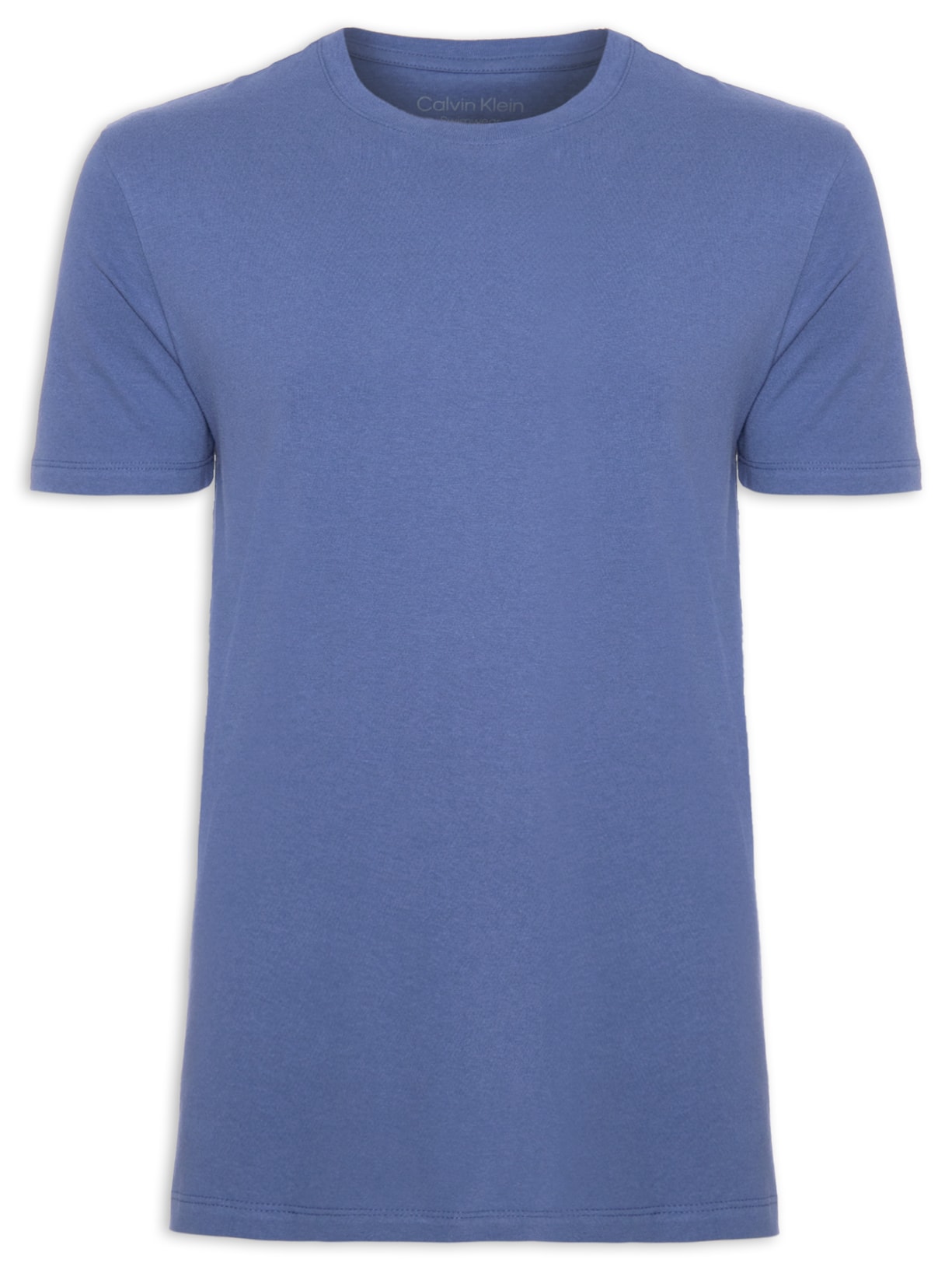 Camiseta Masculina Manga Curta Swimwear Logo Costas Azul Calvin Klein Jeans