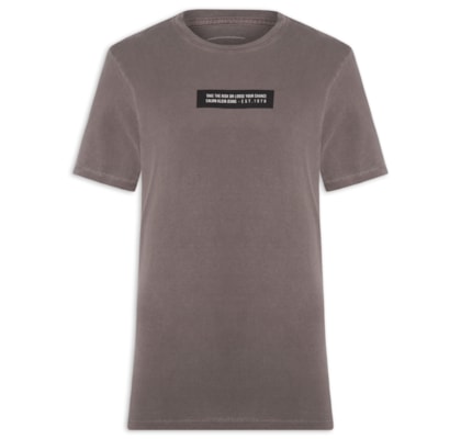 Camiseta Masculina Manga Curta Take The Risk - Marrom