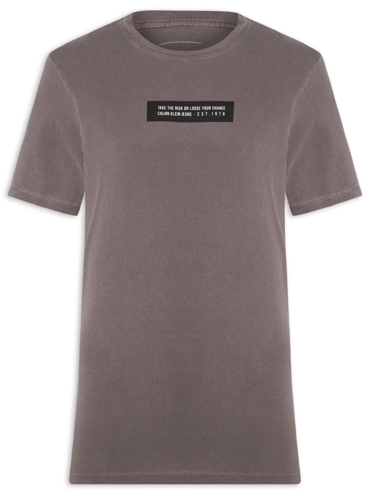 Camiseta Masculina Manga Curta Take The Risk - Marrom