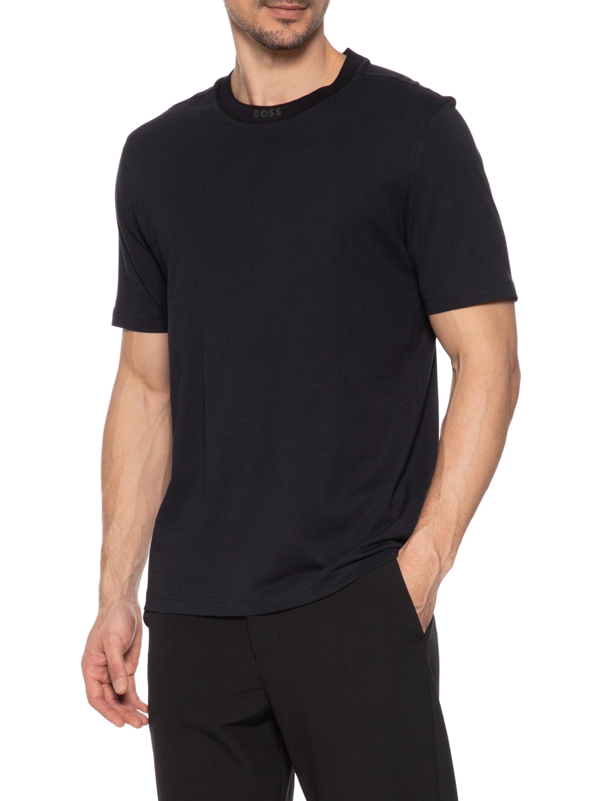 Camiseta Masculina Manga Curta Tee 5 Azul Boss