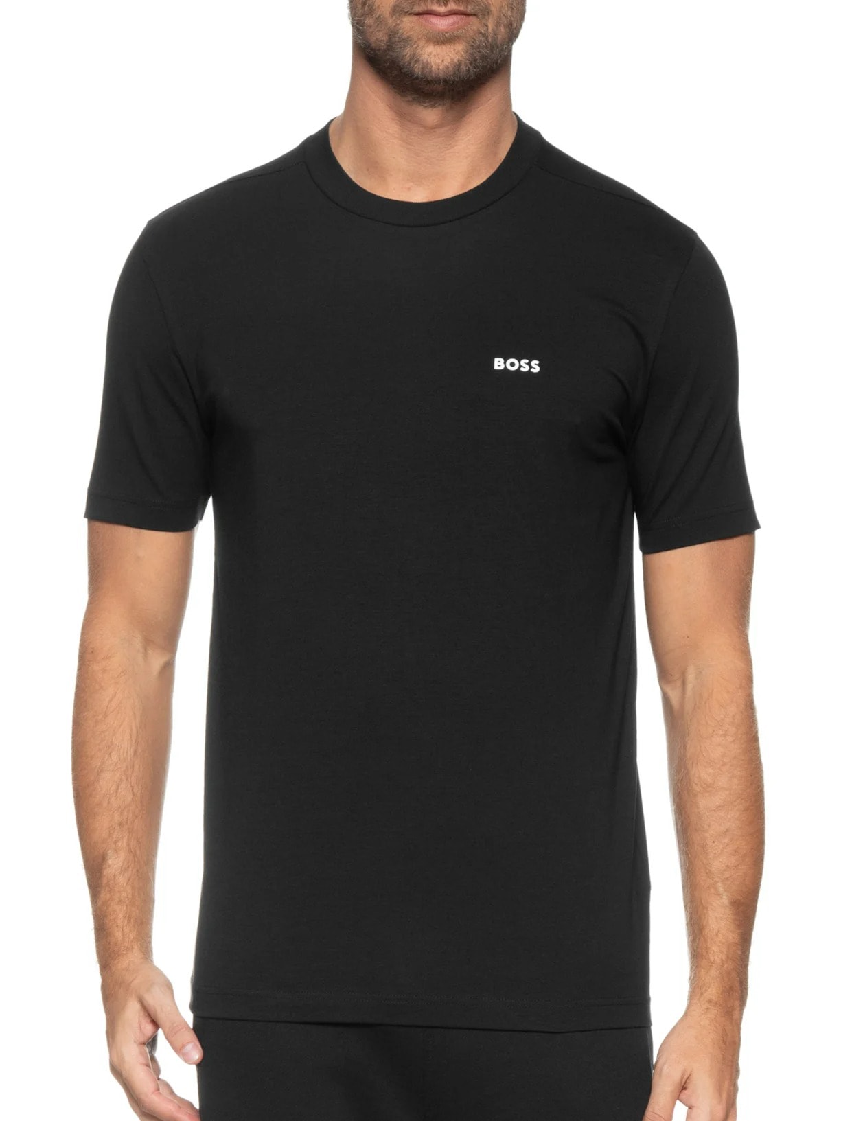 Camiseta Masculina Manga Curta Tee Preto Boss