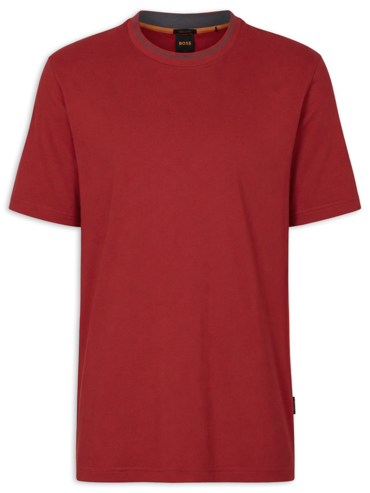 Camiseta Masculina Manga Curta Terete – Vermelho Boss