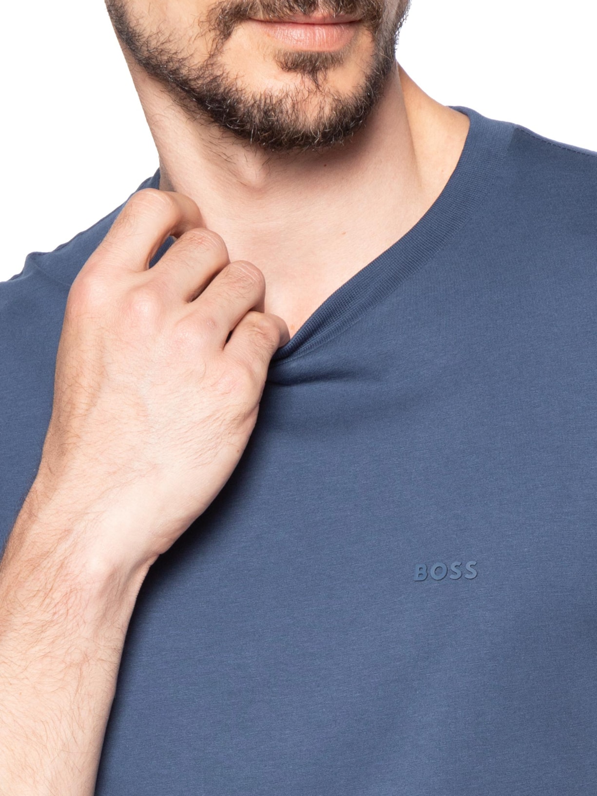 Camiseta Masculina Manga Curta Thompson 01 Azul Boss