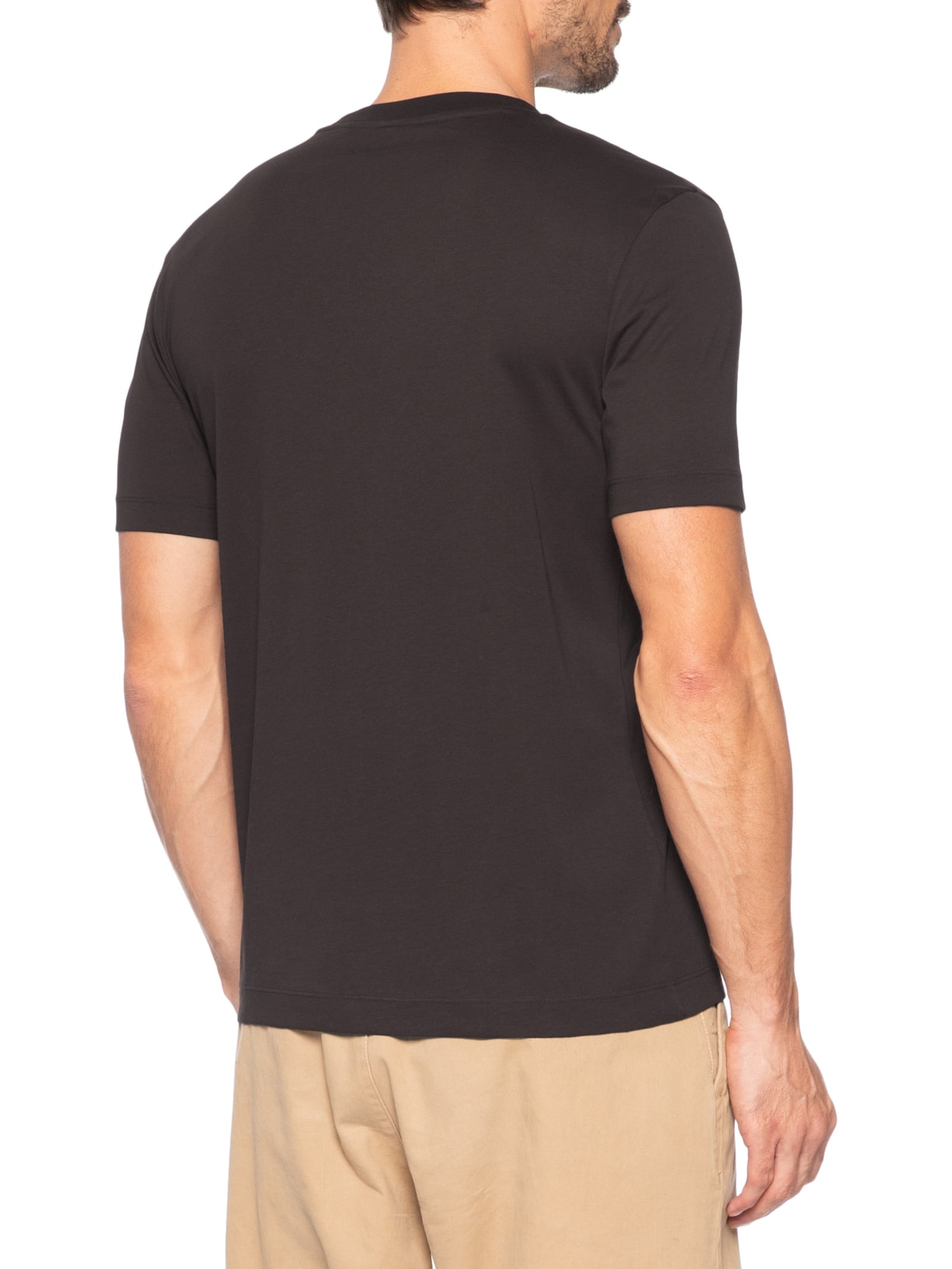 Camiseta Masculina Manga Curta Thompson 01 Marrom Boss