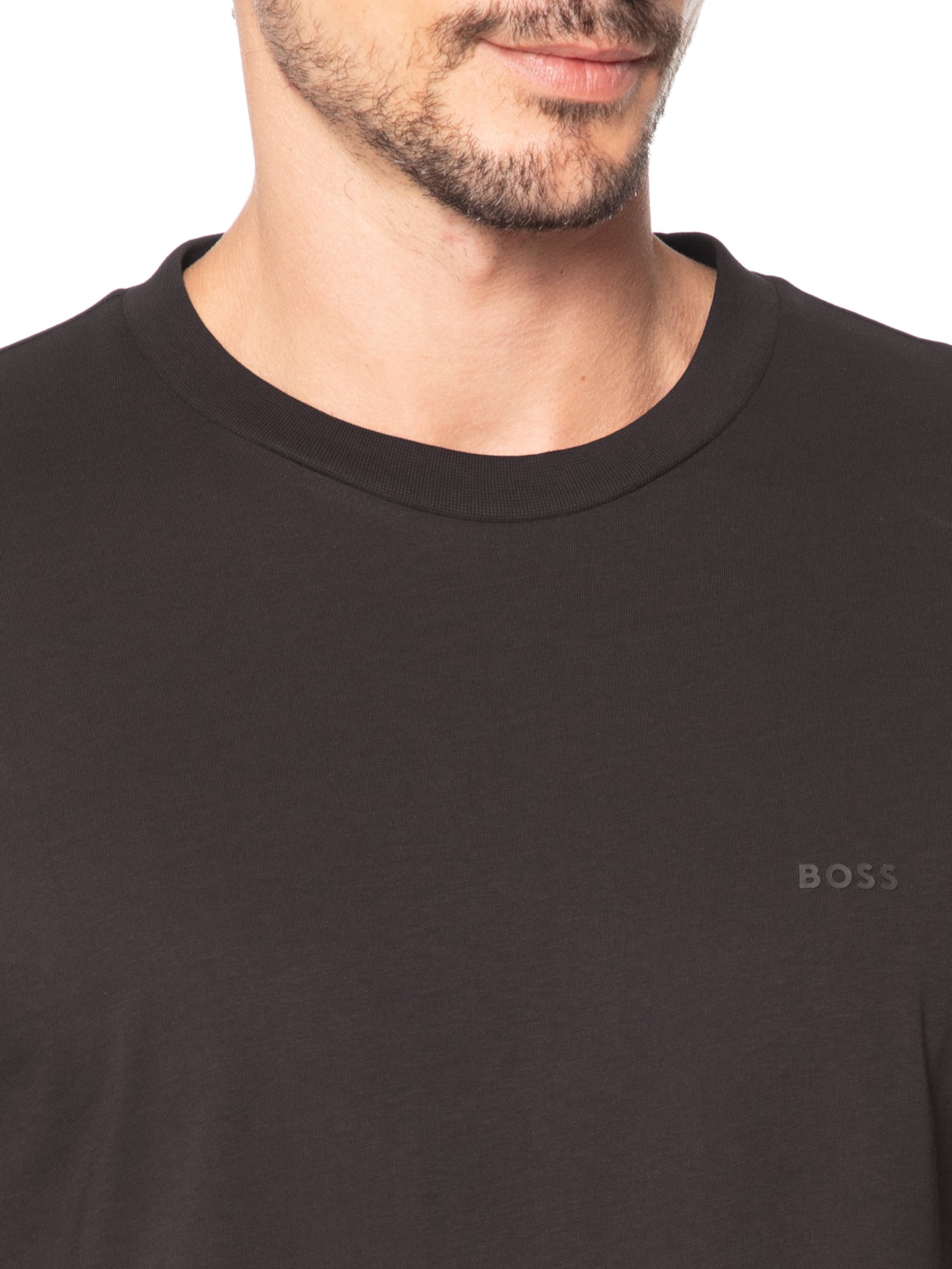 Camiseta Masculina Manga Curta Thompson 01 Marrom Boss