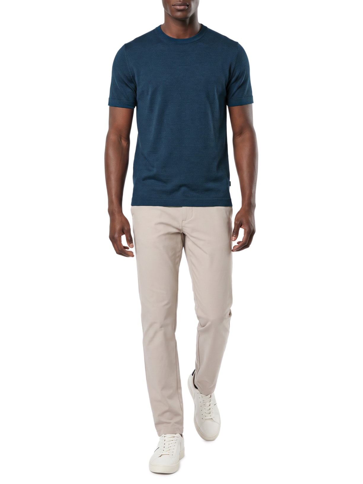 Camiseta Masculina Manga Curta Tiburt 416– Azul Boss
