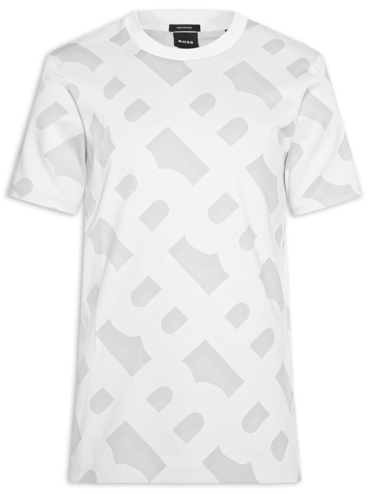 Camiseta Masculina Manga Curta Tiburt 419 Branco Boss