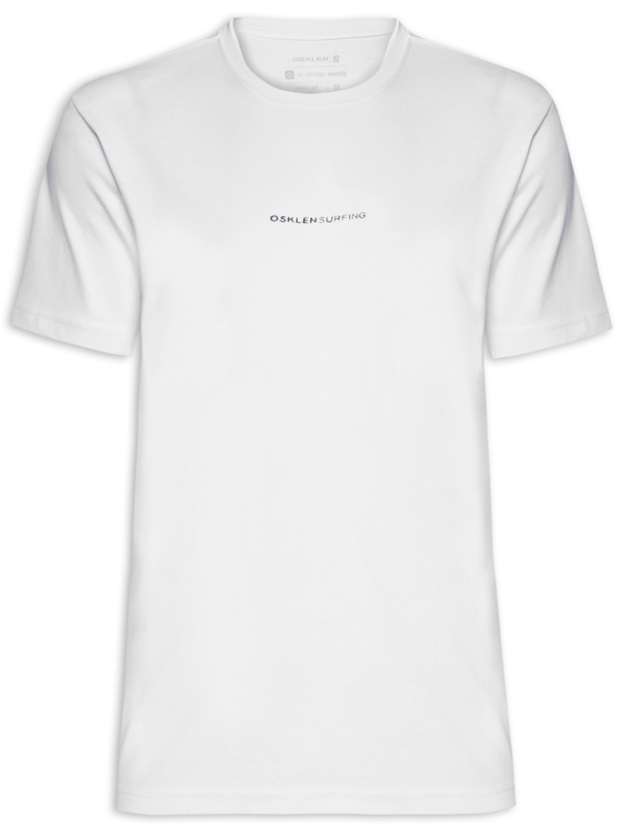 Camiseta Masculina Manga Curta Tracking Snow Branco Osklen