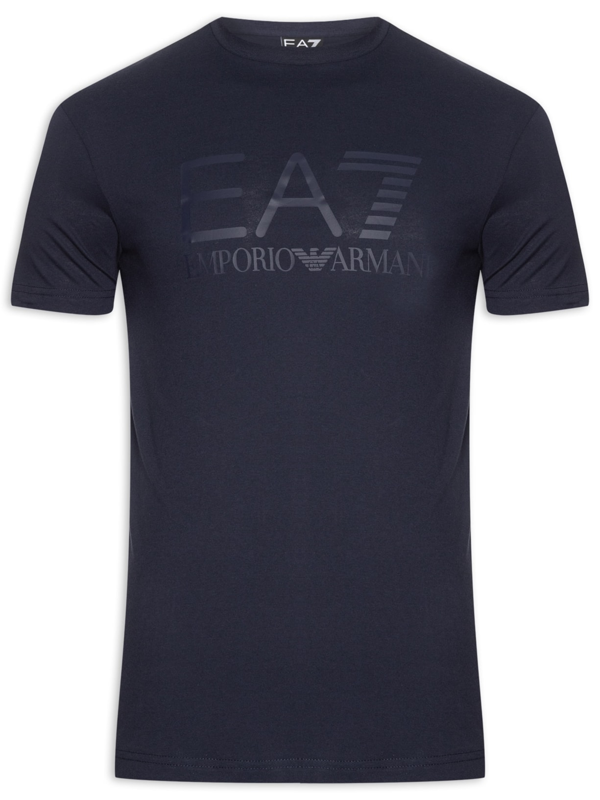 Camiseta Masculina Manga Curta Train Core ID Big Logo Azul Ea7 Emporio Armani