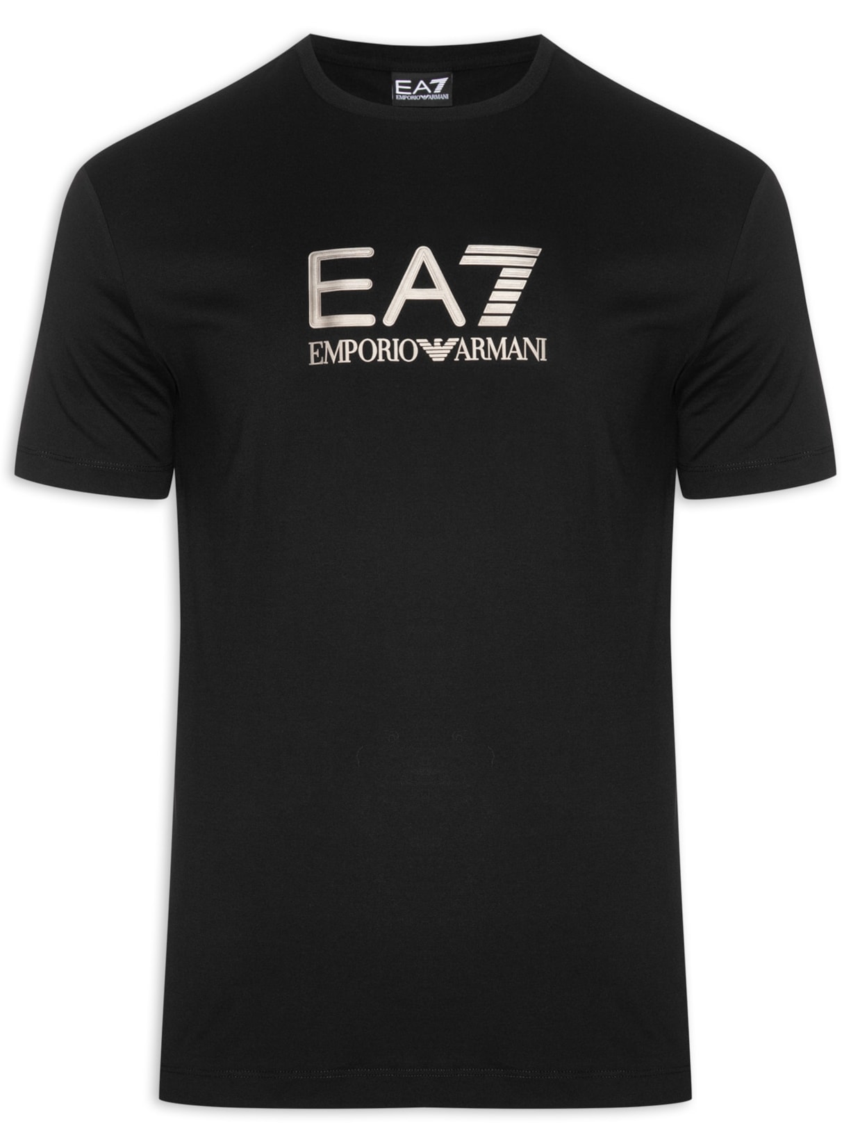 Camiseta Masculina Manga Curta Train Lux Preto Ea7 Emporio Armani