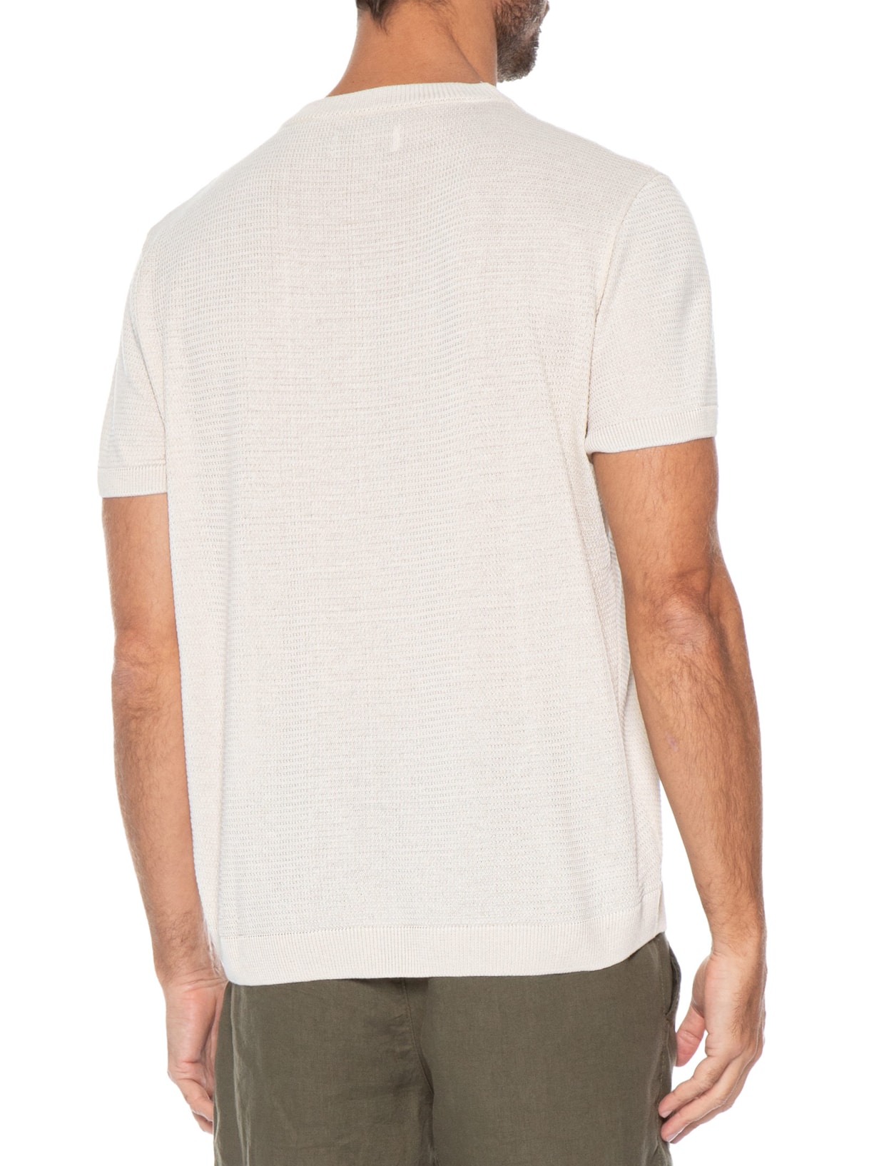 Camiseta Masculina Manga Curta Tricot Bretanha II Off White Foxton