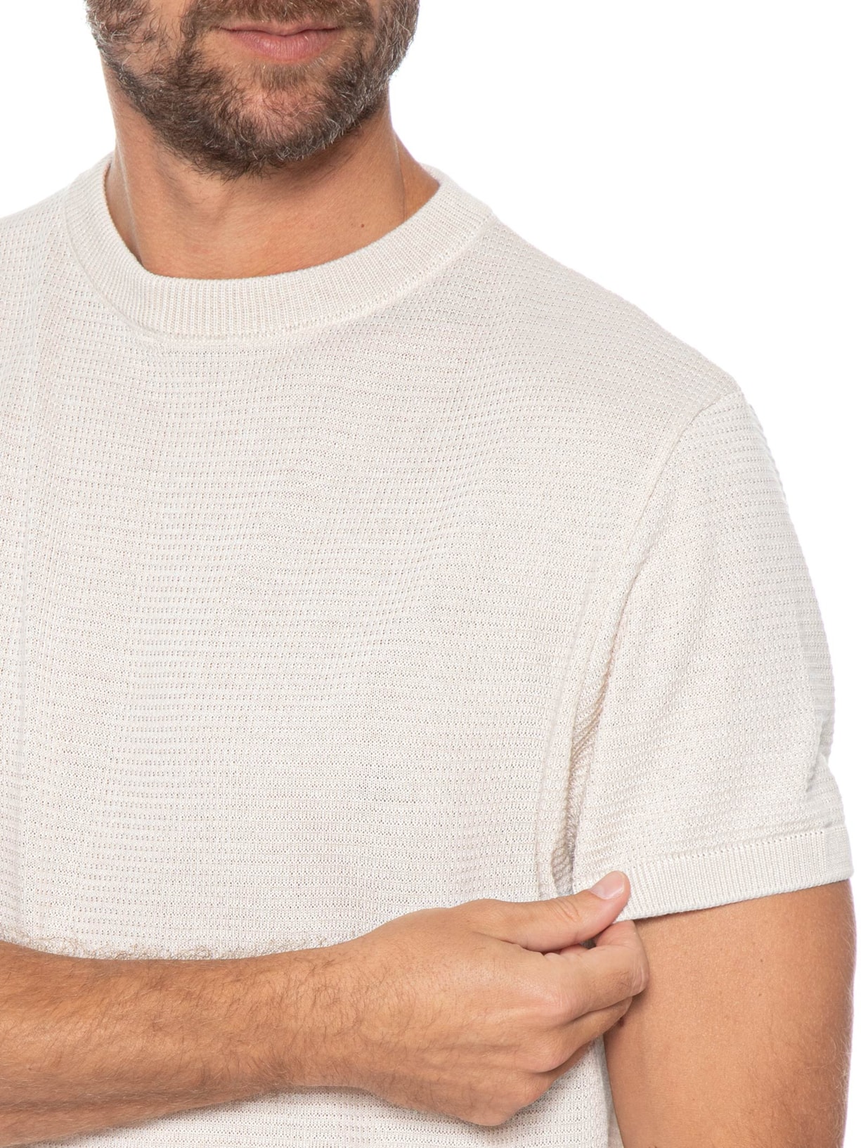 Camiseta Masculina Manga Curta Tricot Bretanha II Off White Foxton
