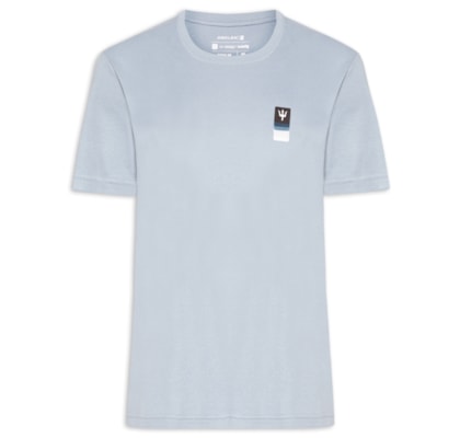 Camiseta Masculina Manga Curta Tridente Degradê - Azul