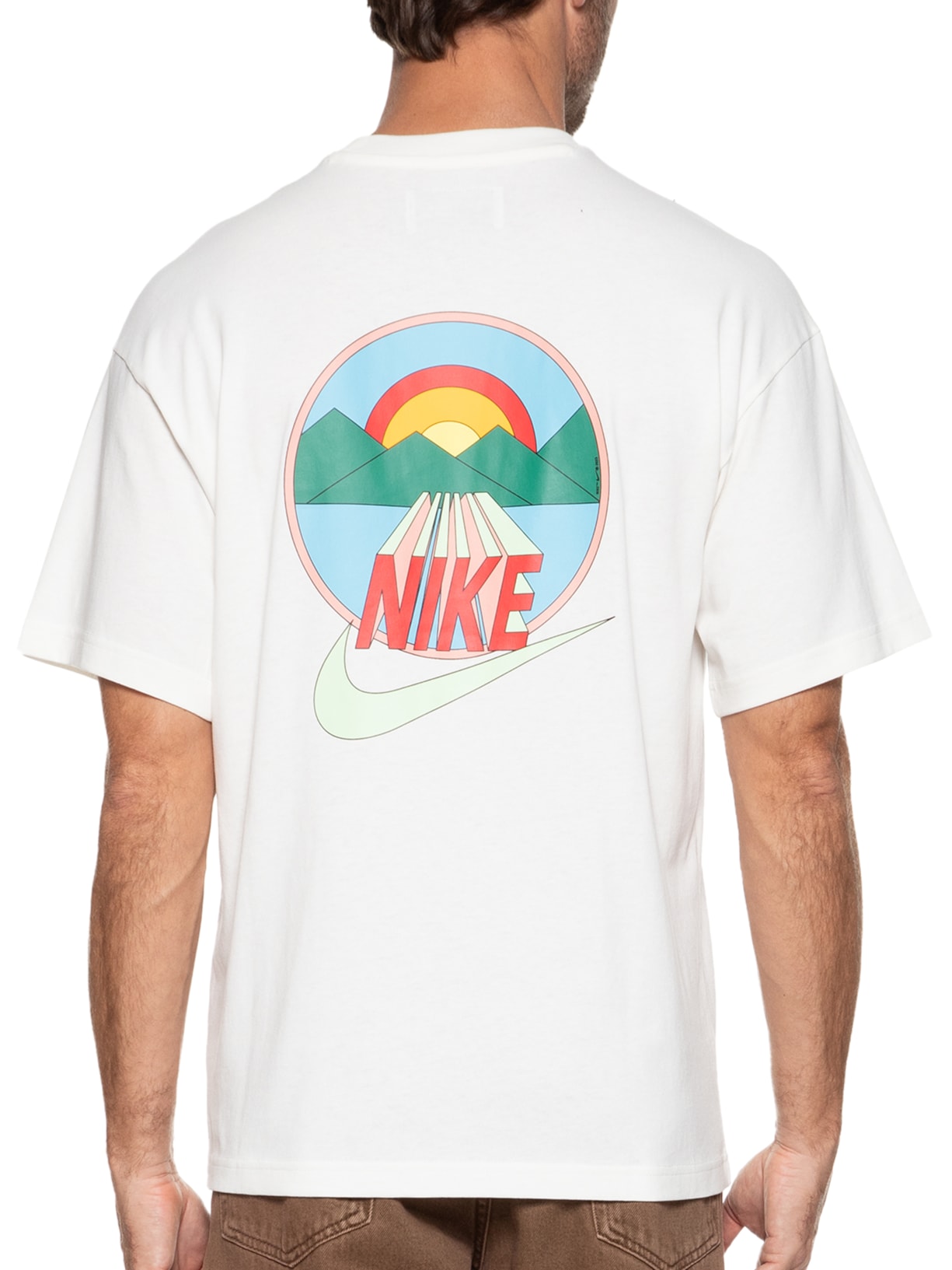 Nike Camiseta Masculina Manga Curta U Nrg Sunset Ss Branco