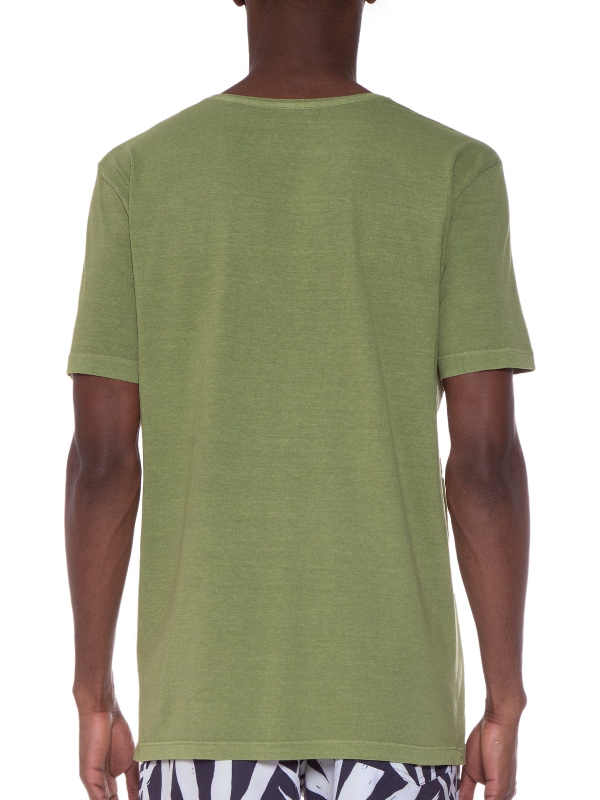 Camiseta Masculina Manga Curta Verde Kour