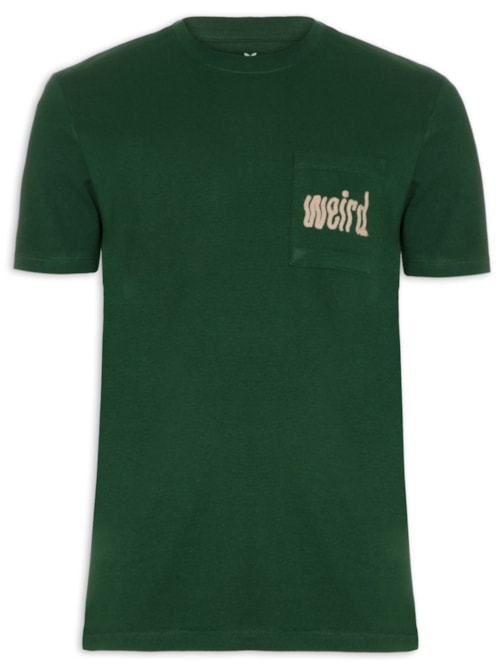 Camiseta Masculina Manga Curta - Verde