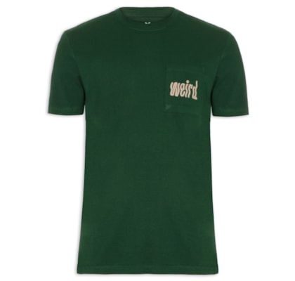 Camiseta Masculina Manga Curta - Verde