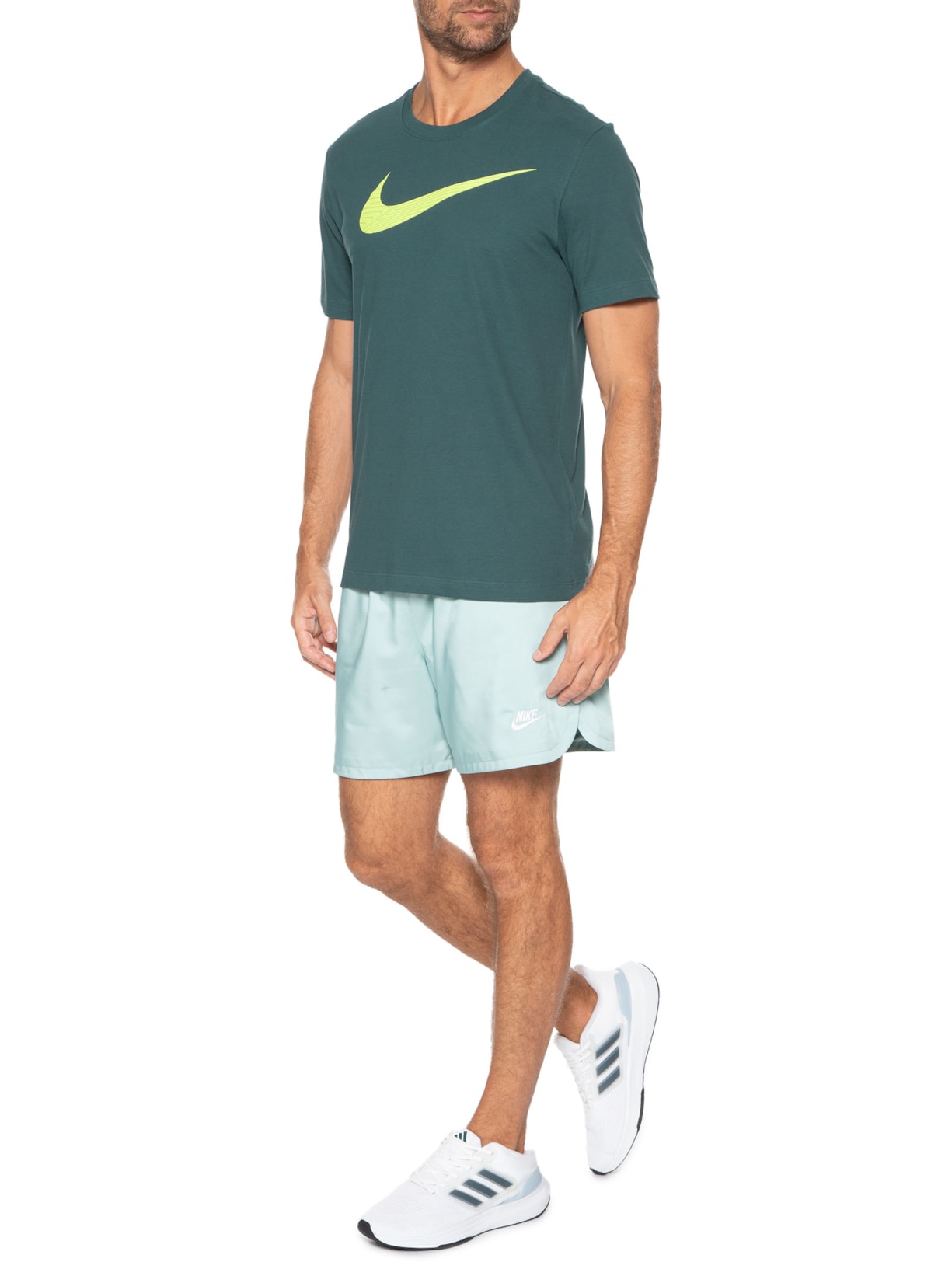Camiseta Masculina Manga Curta Verde Nike
