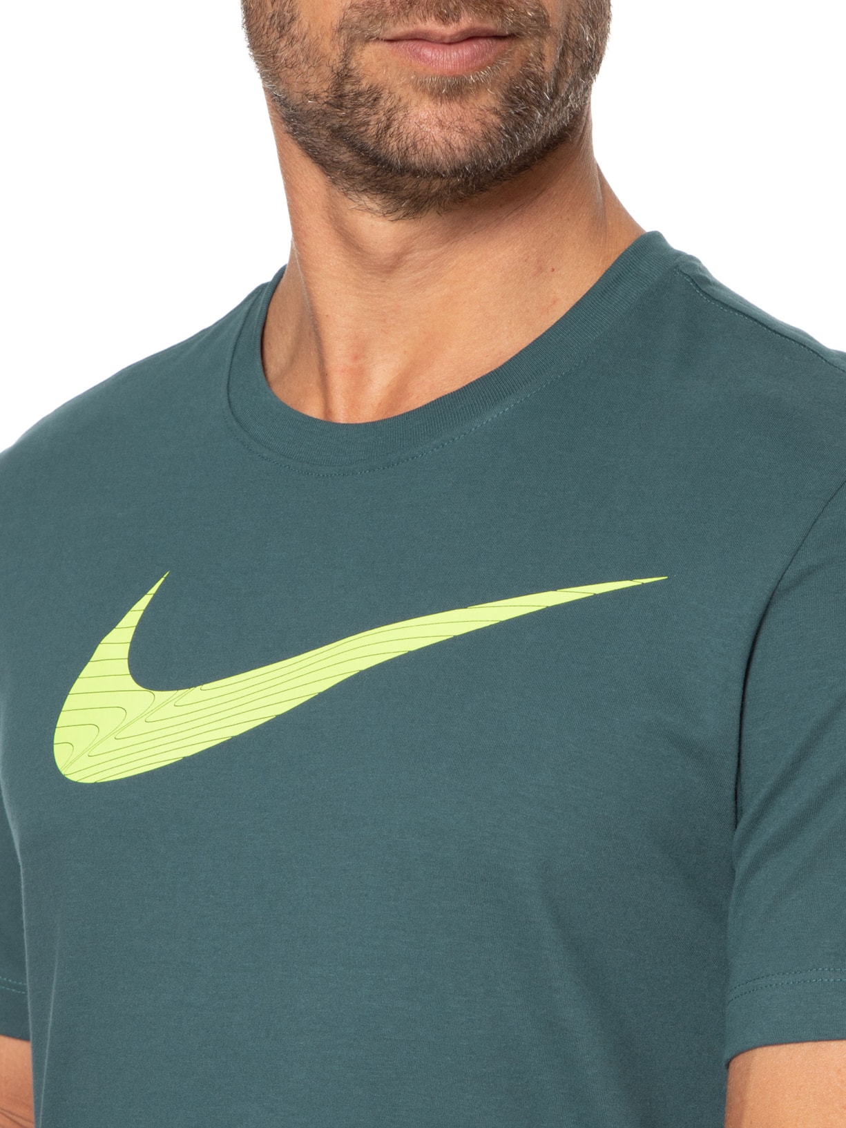 Camiseta Masculina Manga Curta Verde Nike