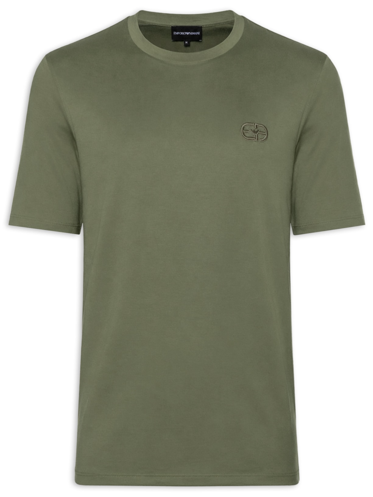 Camiseta Masculina Manga Curta Verde Emporio Armani