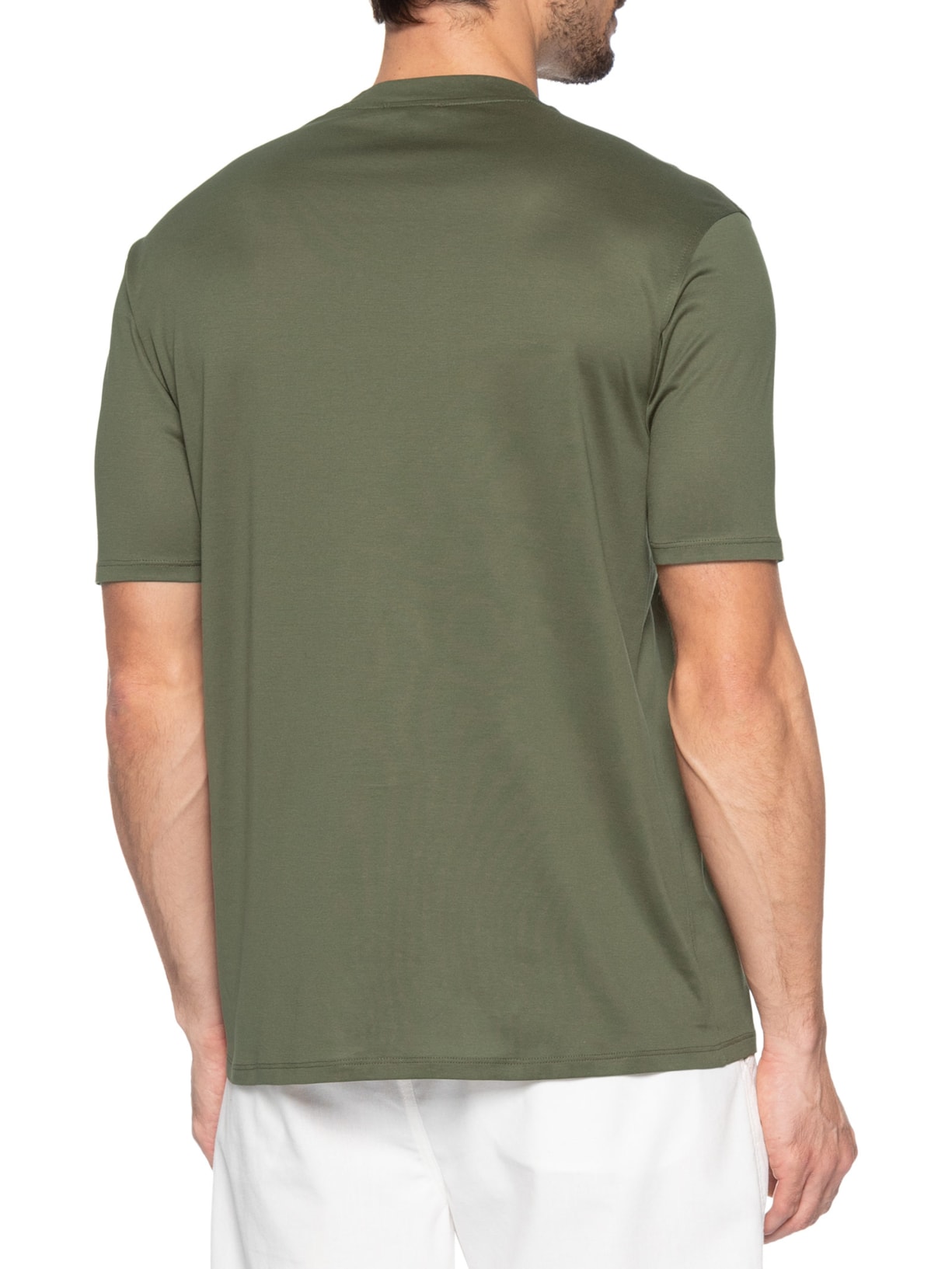 Camiseta Masculina Manga Curta Verde Emporio Armani