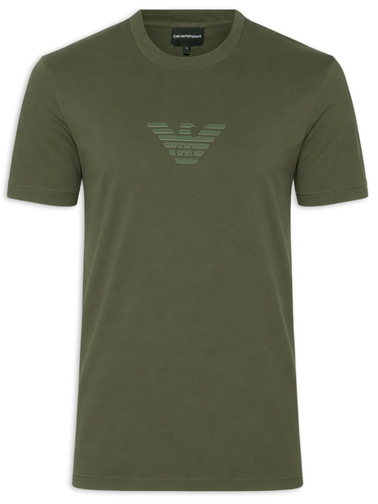 Camiseta Masculina Manga Curta Verde Emporio Armani