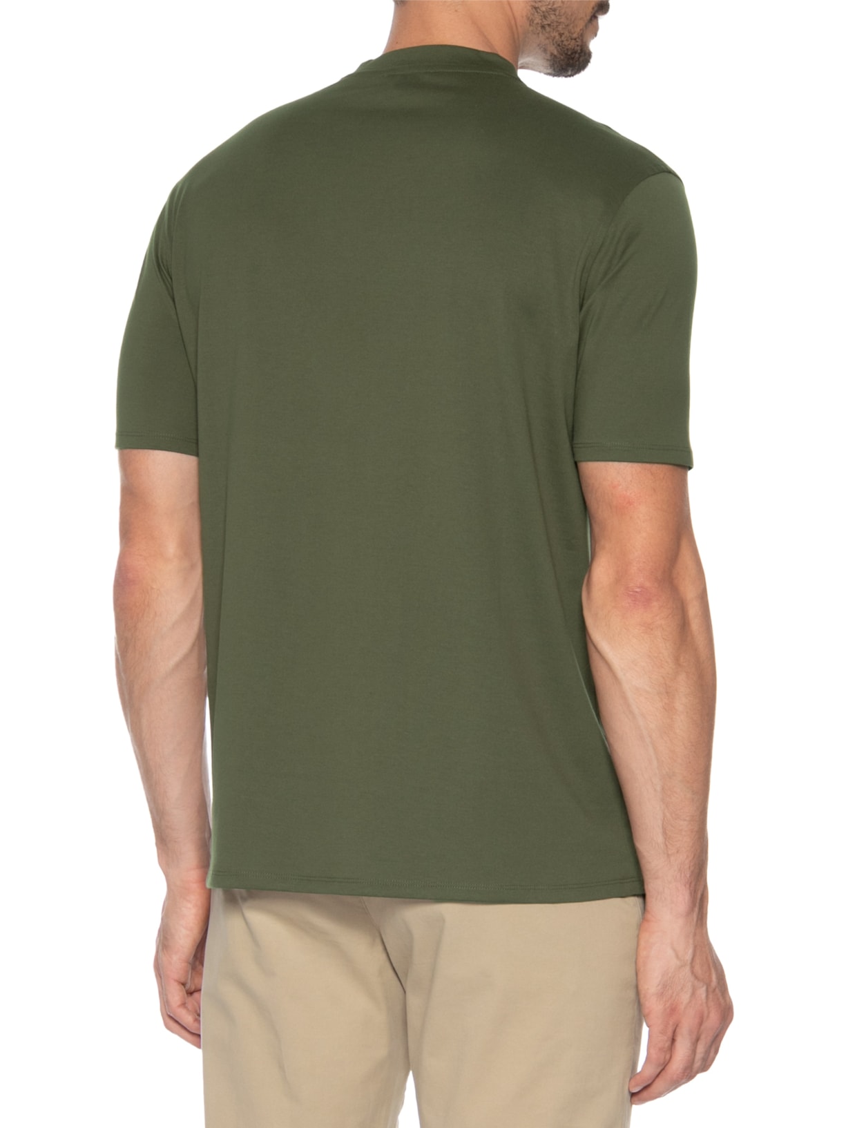 Camiseta Masculina Manga Curta Verde Emporio Armani