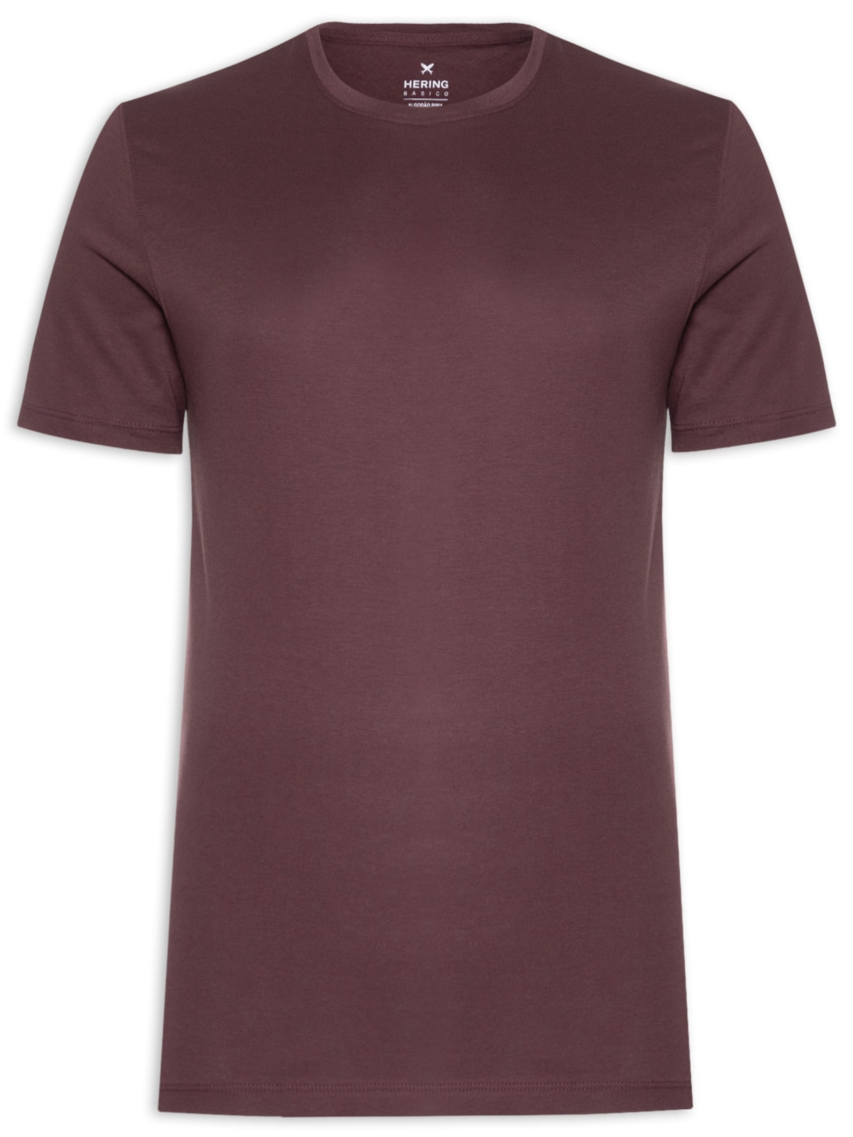 Camiseta Masculina Manga Curta - Vinho