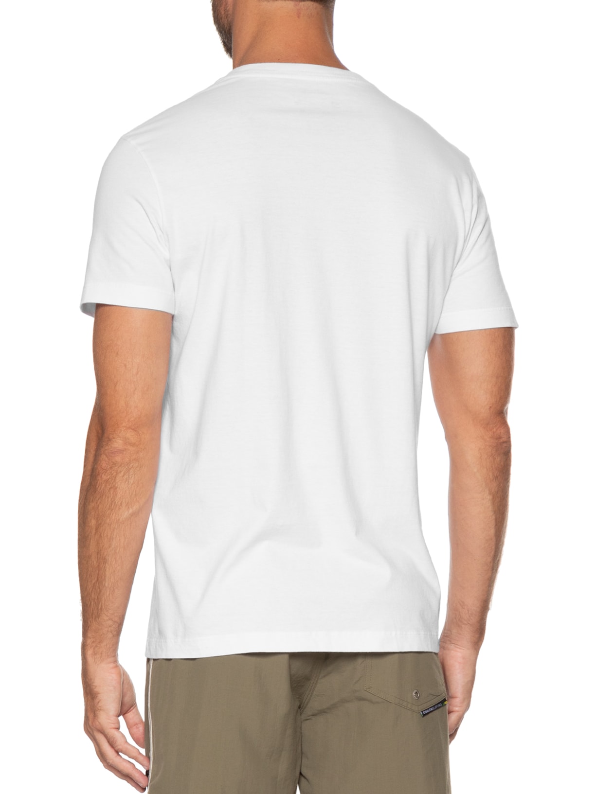 Camiseta Masculina Manga Curta Vintage Calçadão Branco Osklen