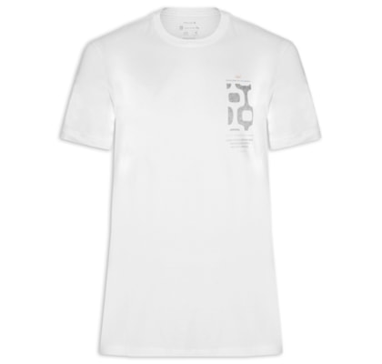 Camiseta Masculina Manga Curta Vintage Calçadão - Branco