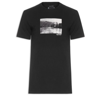 Camiseta Masculina Manga Curta Vintage Cool Trips - Preto