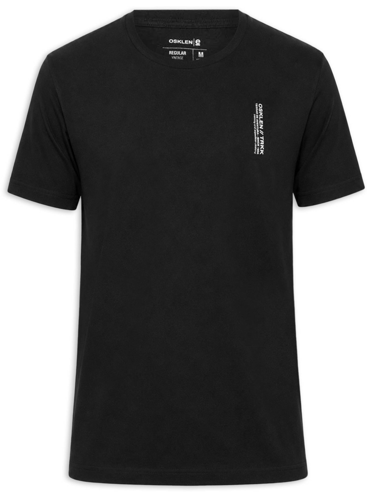 Camiseta Masculina Manga Curta Vintage Corda – Preto