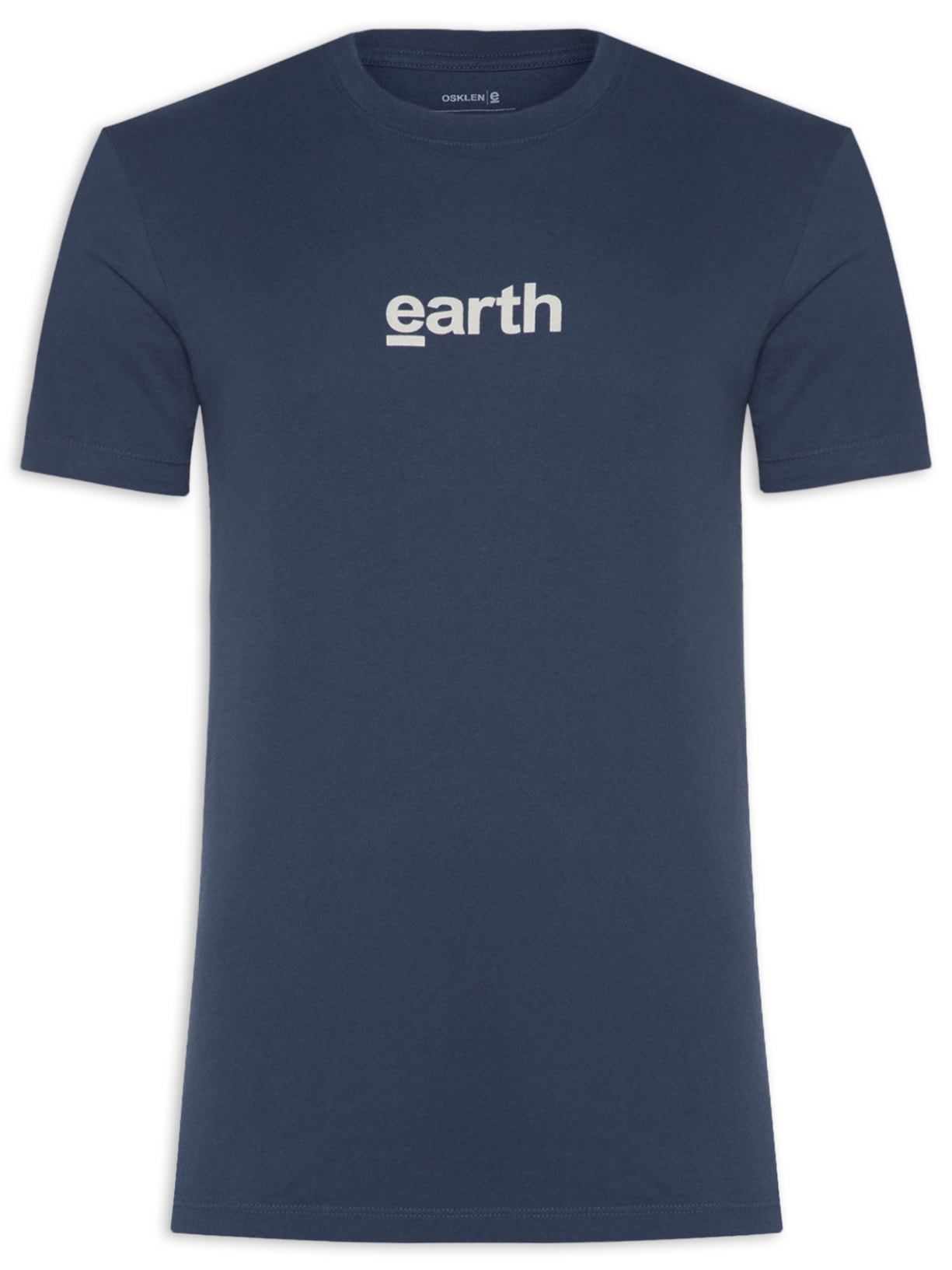 Camiseta Masculina Manga Curta Vintage Earth - Azul