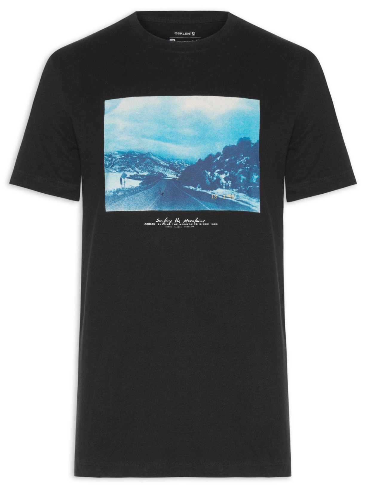 Camiseta Masculina Manga Curta Vintage End Of The Road - Preto