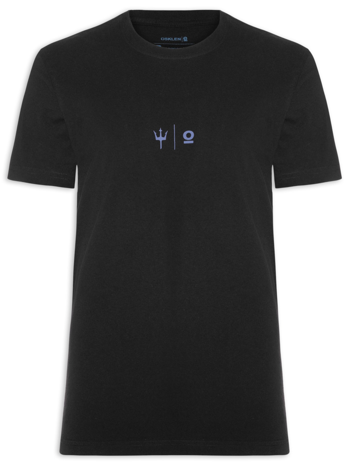 Camiseta Masculina Manga Curta Vintage Inspired Preto Osklen