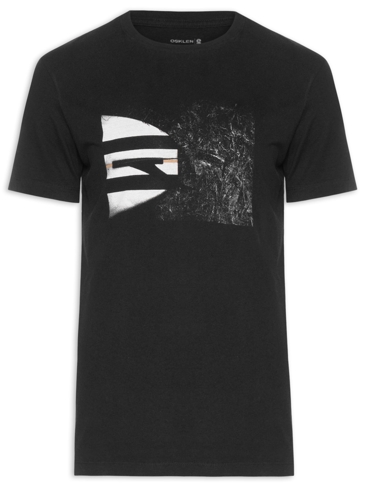 Camiseta Masculina Manga Curta Vintage Longboard T - Preto