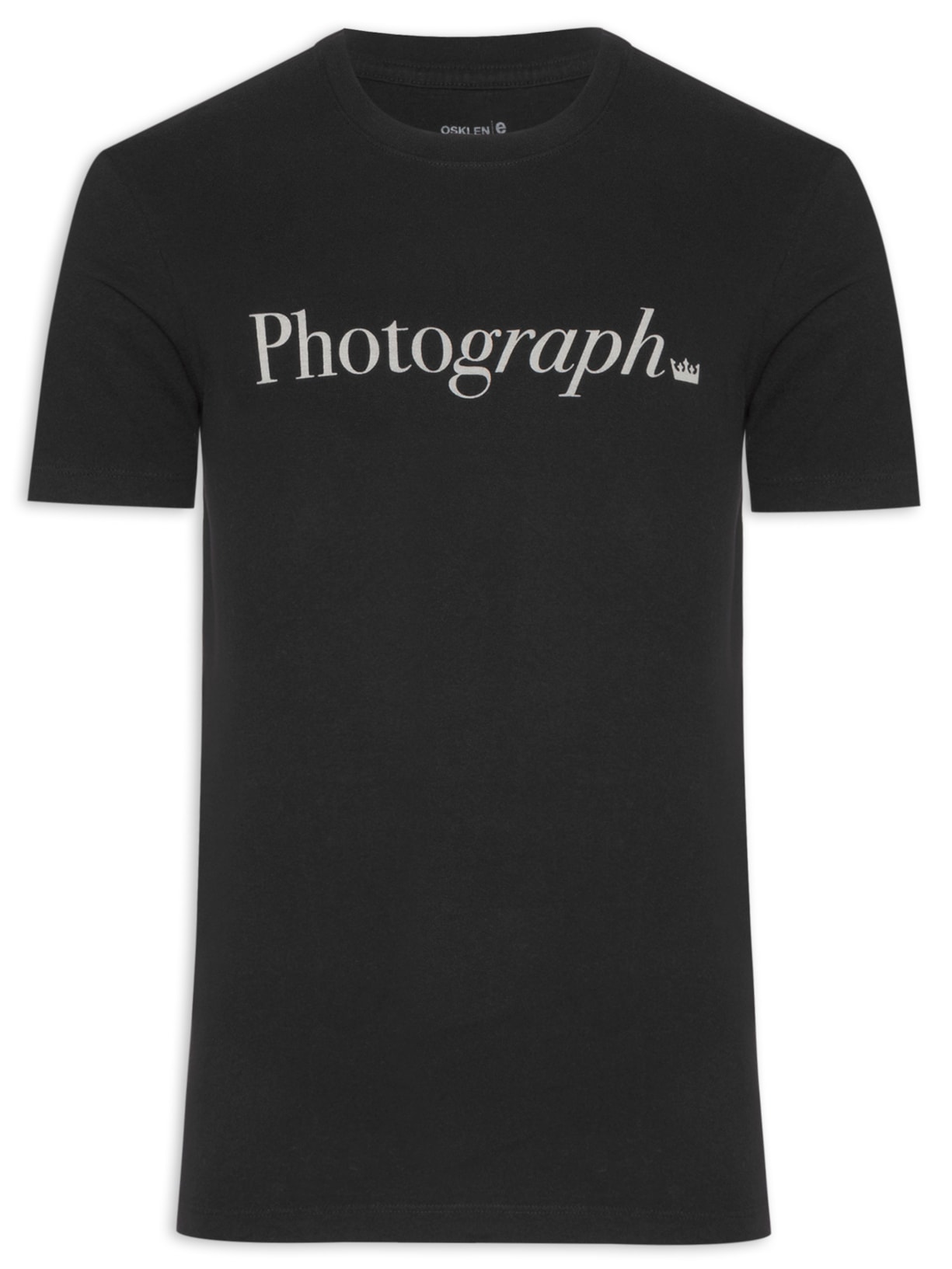 Camiseta Masculina Manga Curta Vintage Photograph - Preto