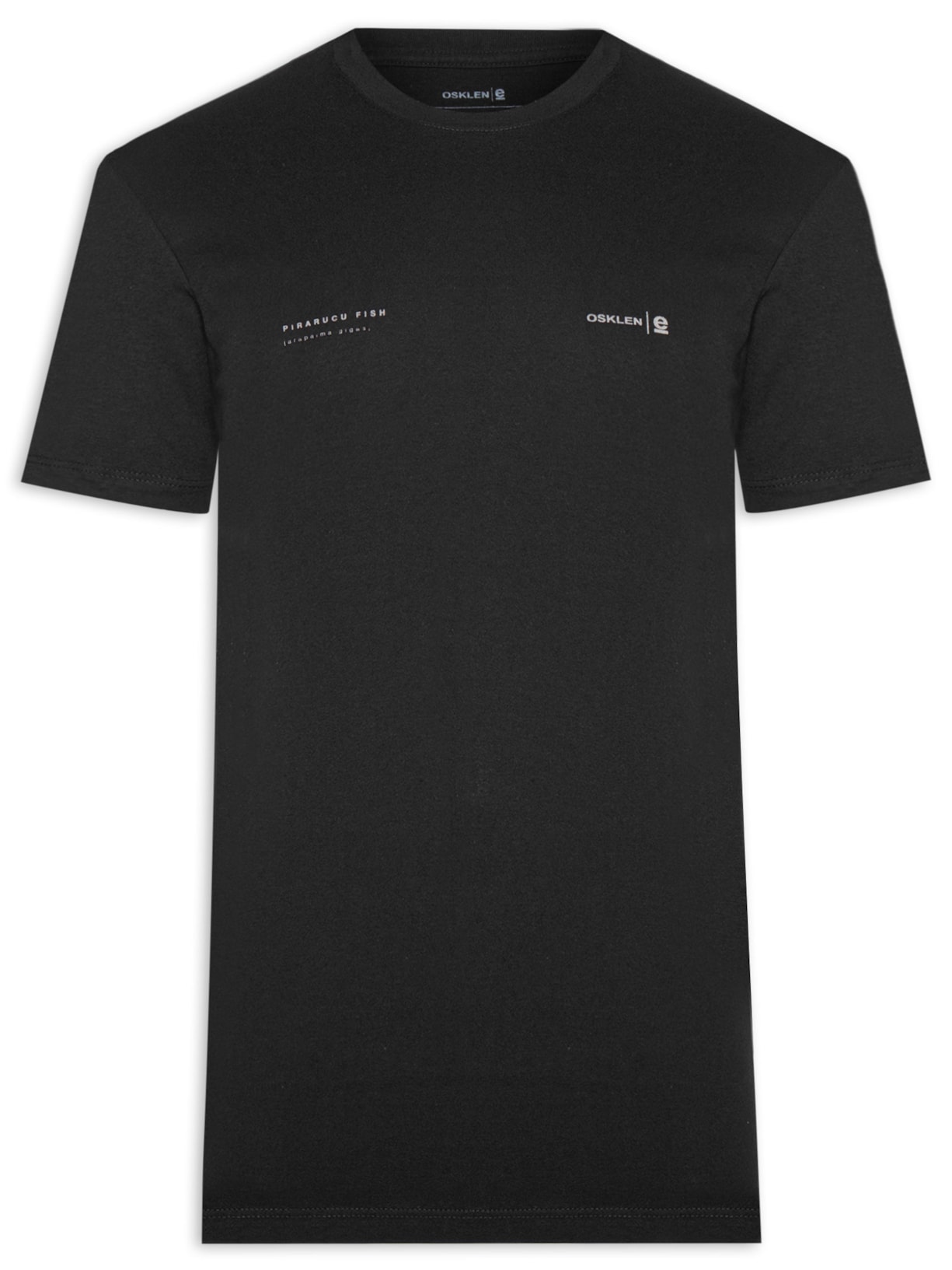 Camiseta Masculina Manga Curta Vintage Pirarucu Indonésia - Preto