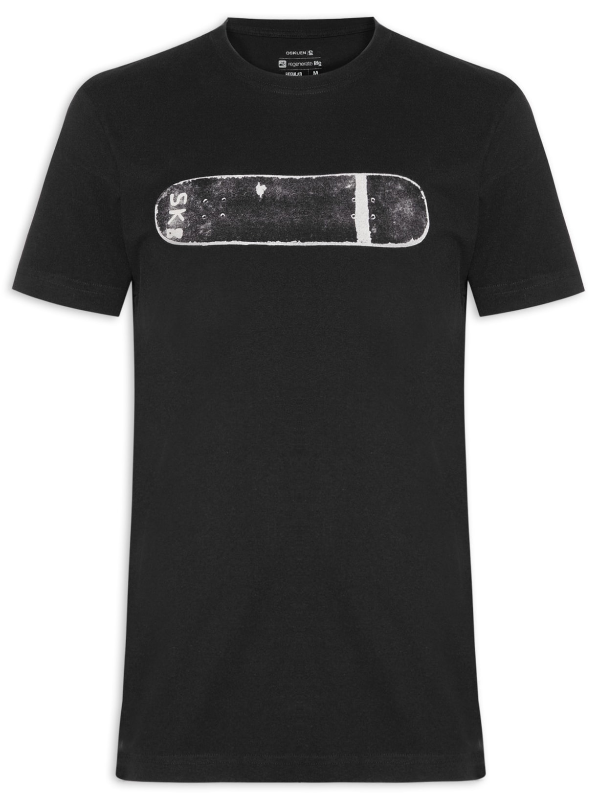 Camiseta Masculina Manga Curta Vintage - Preto