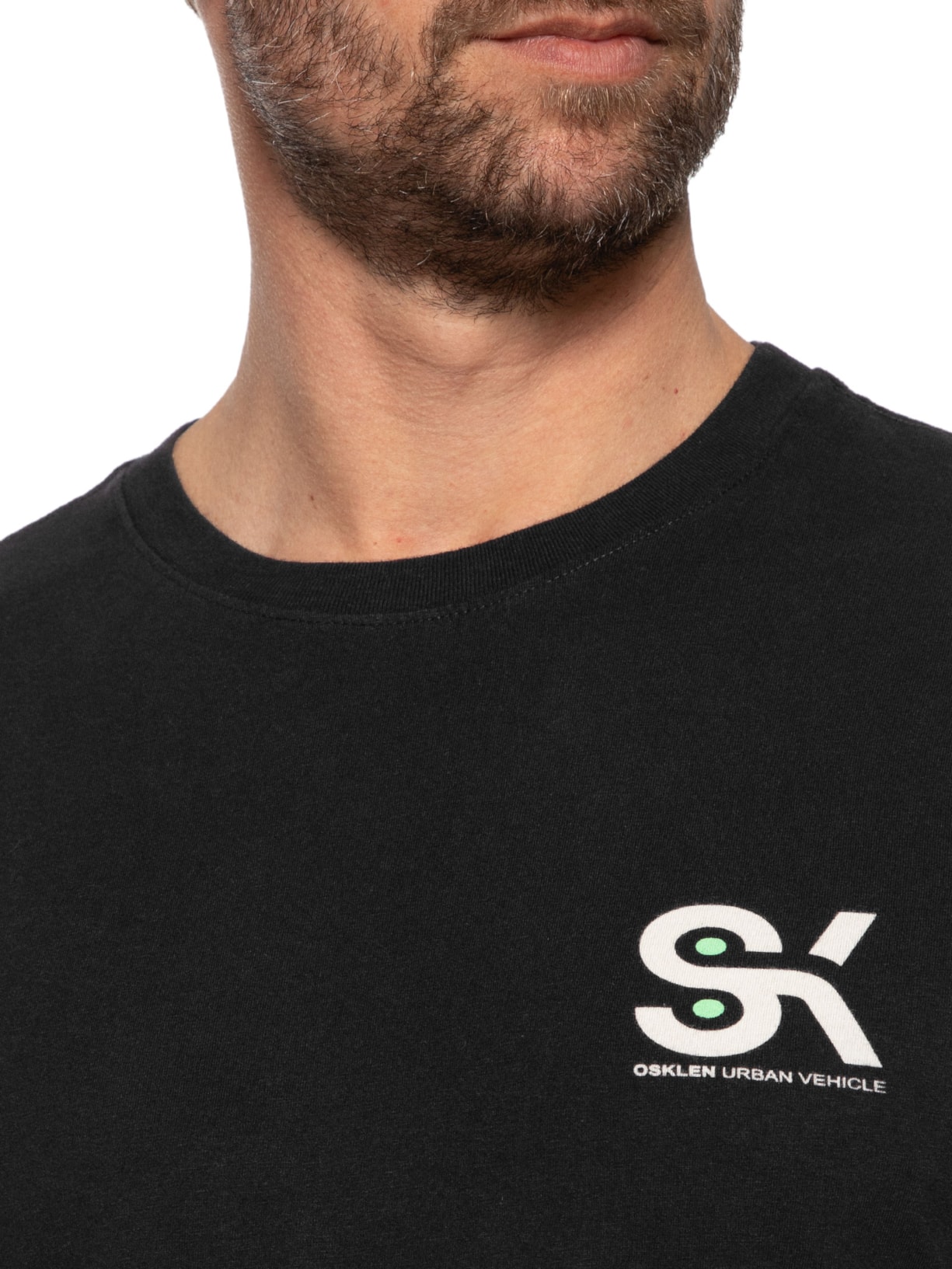 Camiseta Masculina Manga Curta Vintage Sk8 Urban Vehicle Classi Preto Osklen