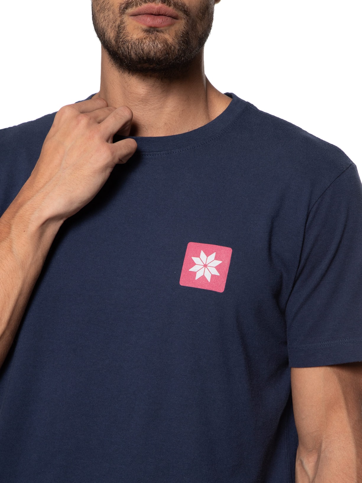 Camiseta Masculina Manga Curta Vintage Snow Icon Azul Osklen