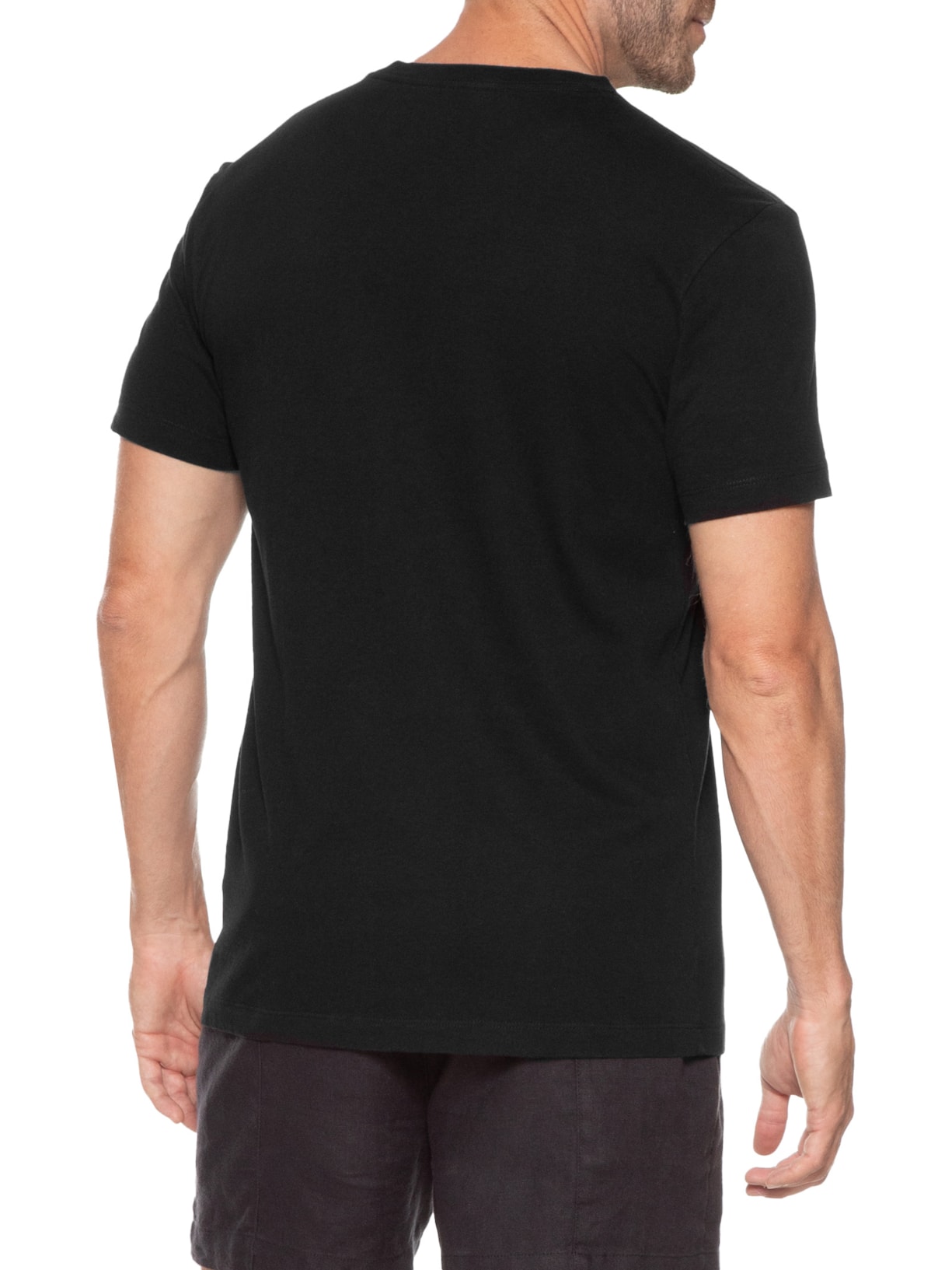 Camiseta Masculina Manga Curta Vintage Surf Longboard Preto Osklen