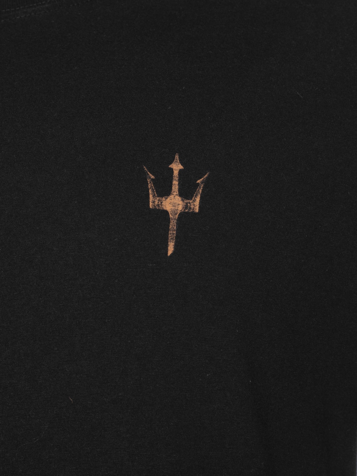 Camiseta Masculina Manga Curta Vintage Tridente Preto Osklen